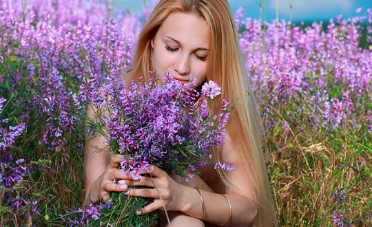 Kendell - Floral Fields  by MetArt
